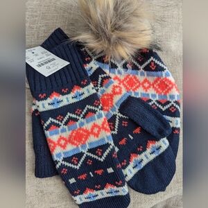 J.Crew Hat & Mittens Set